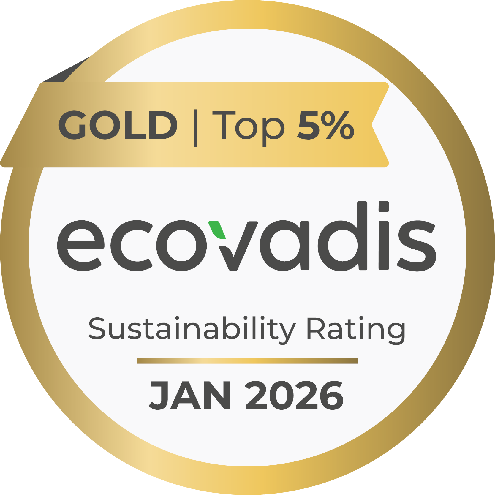 ecovadis GOLD Sustainability Rating