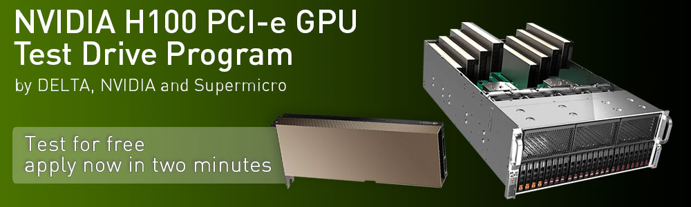 NVIDIA H100 PCI-e GPU Test Drive Program