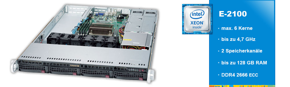 Intel Xeon E-2100 (1-Sockel) Intel Xeon E-2100 (1-Sockel)