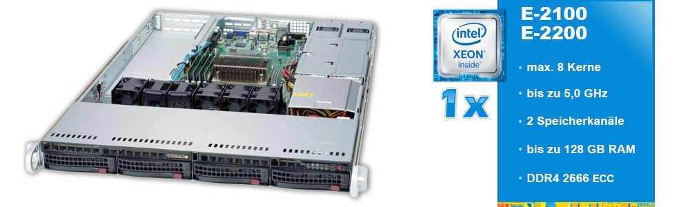 Intel Xeon E-2100 (1-Sockel) Intel Xeon E-2100 (1-Sockel)