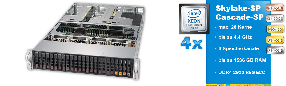 Intel Xeon Scalable (4-Sockel) Intel Xeon Scalable (4-Sockel)