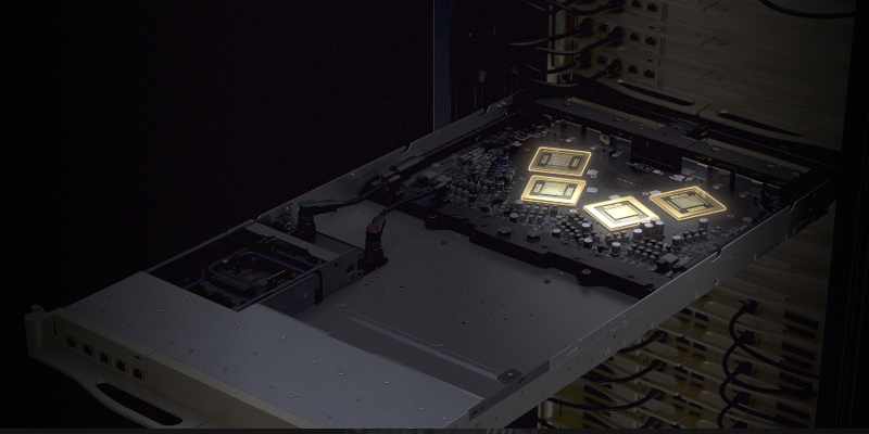 9 Switch Trays, 3,6 TB/s pro GPU